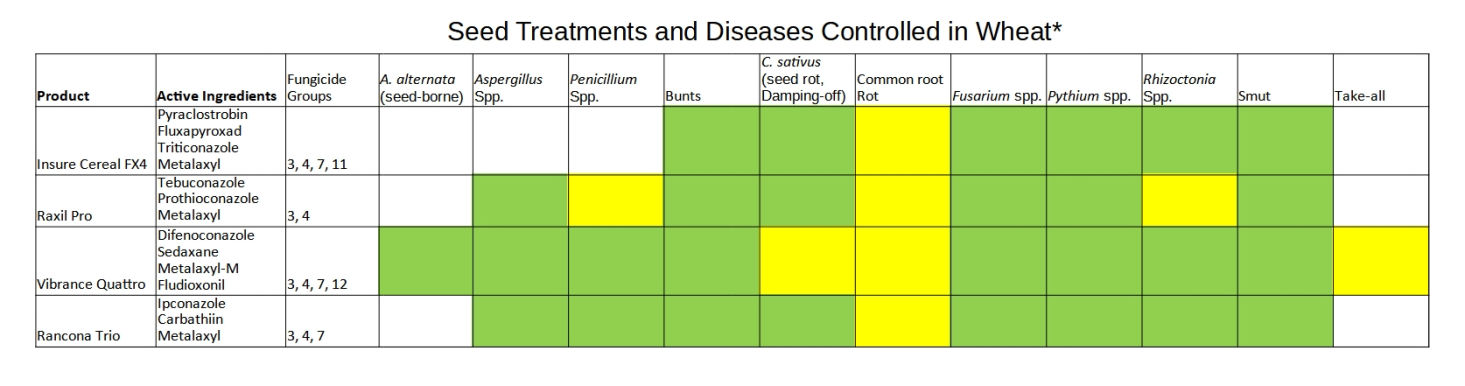 Seed Treatment and Disease Control in Wheat