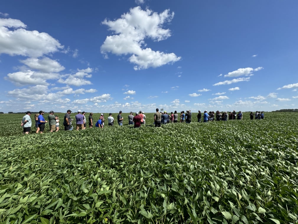 Crop tour in progress.